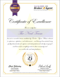 Certificate of Excellence