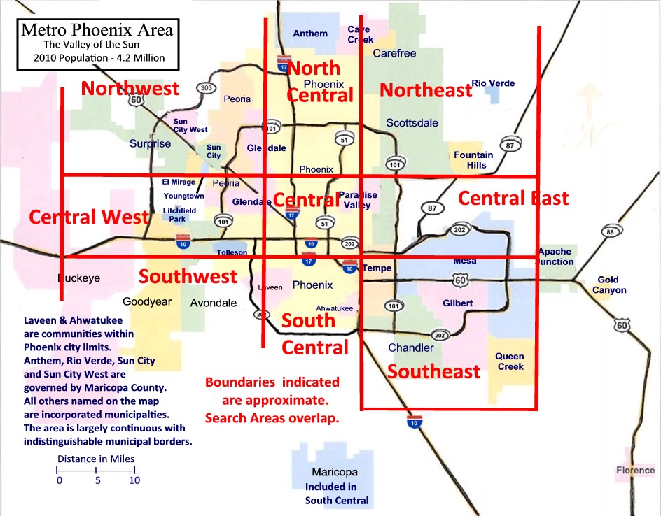 Ahwatukee Zip Codes Map